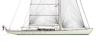 Sloop Classique – Sailing yacht 125′ – Aluminium