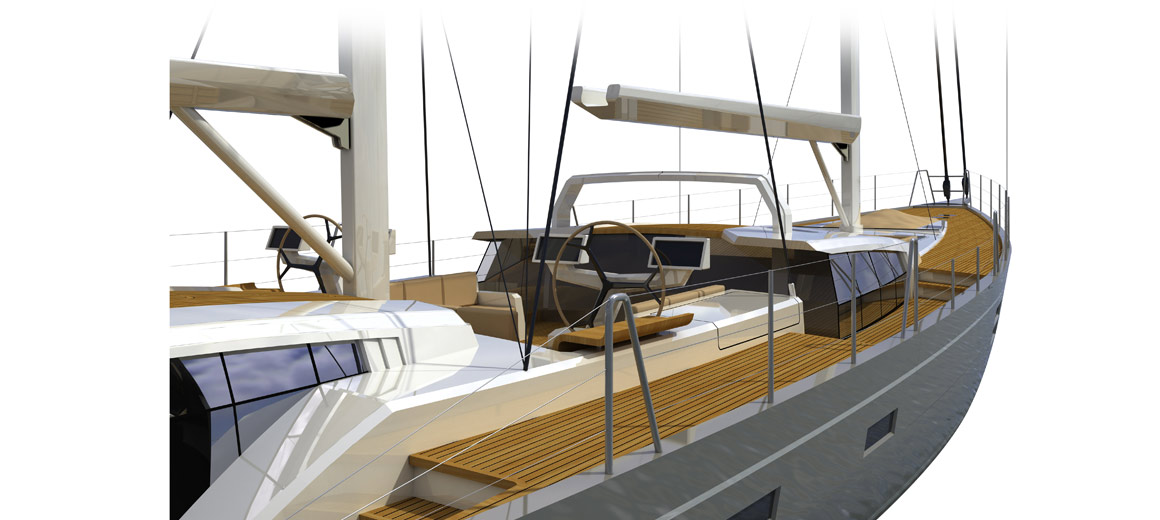Modern ketch - jfa yachts - voilier custom 100
