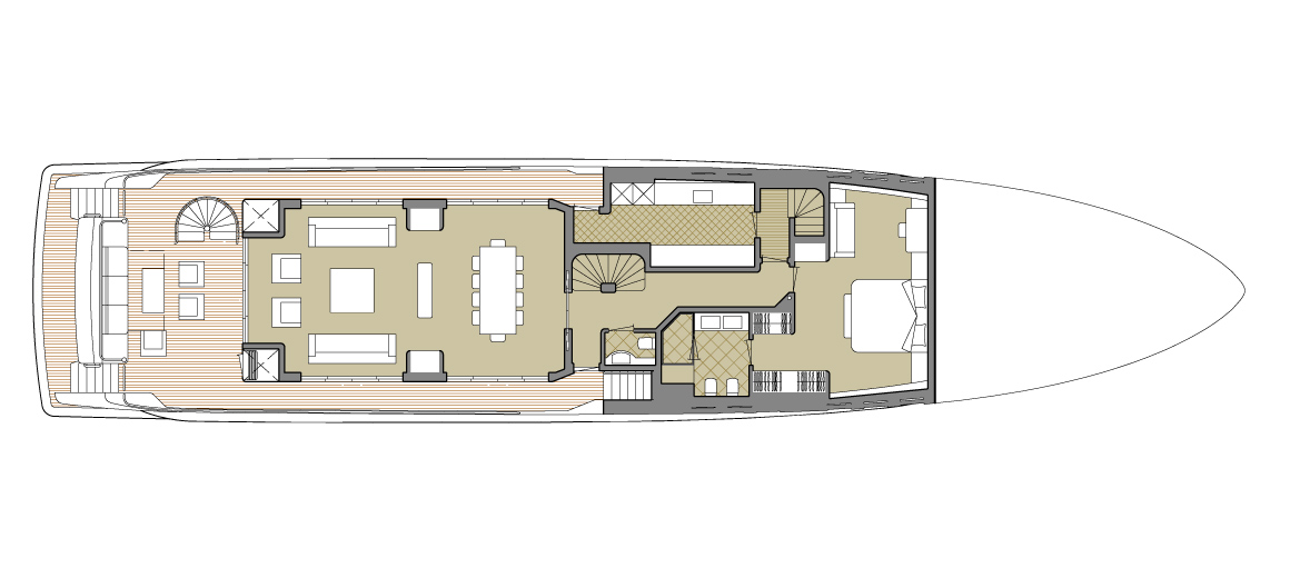 Explorer yacht 110' - Main deck