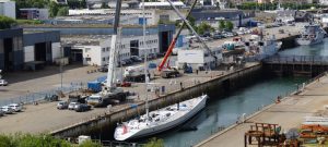 Mari Cha III refit - cale seche Concarneau