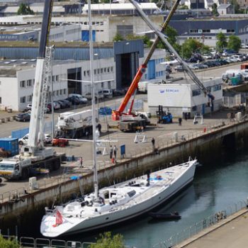 Mari Cha III refit - cale seche Concarneau