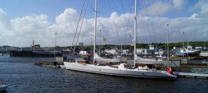 Mari Cha III refit - arrivée Concarneau