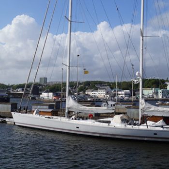 Mari Cha III refit - arrivée Concarneau