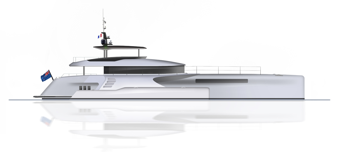 power trimaran yacht