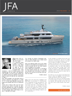 JFA Yachts - Newsletter #15 - 2016