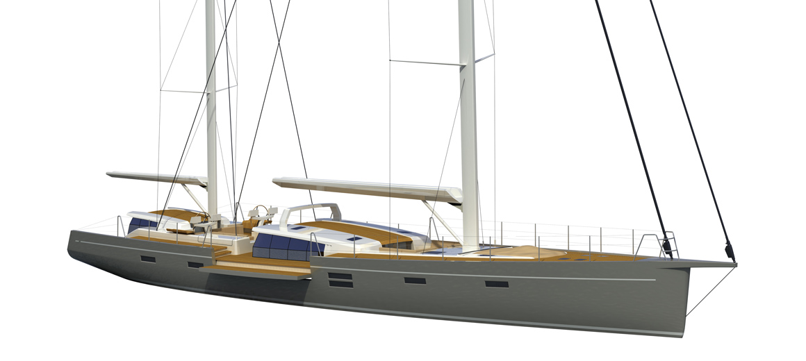 Modern ketch - jfa yachts - voilier custom 100