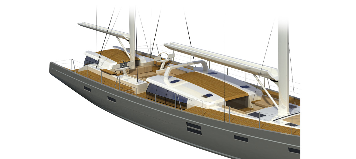 Modern ketch - jfa yachts - voilier custom 100