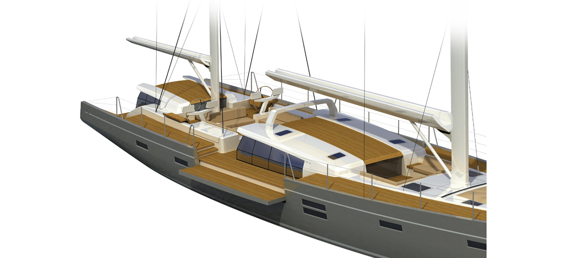 Modern ketch - jfa yachts - voilier custom 100