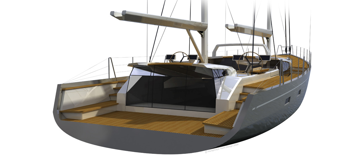 modern ketch sailboat