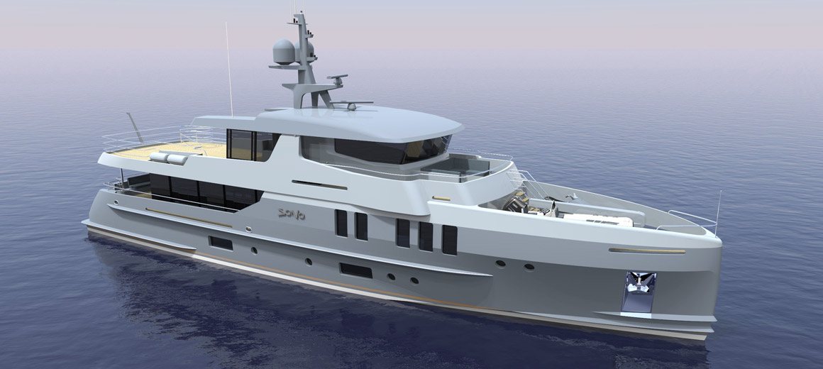 Yacht d'exploration 110 - Projet JFA Yachts