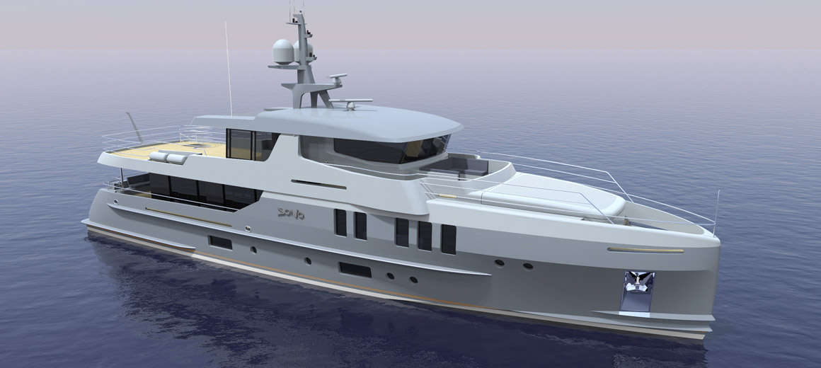 Yacht d'exploration 110 - Projet JFA Yachts